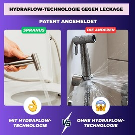 Easy Installation Chrome Bidet Shower Set for Toilet - Standard Size