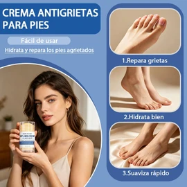 3PCS Crema para Pies,Crema Hidratante con Urea 60 para Pies,Exfoliante para Pies para Pies Resecos y Agrietados,Reparar e hidratar la piel seca y agrietada,Exfoliante para Callos y Piel Gruesa(2 PCS)