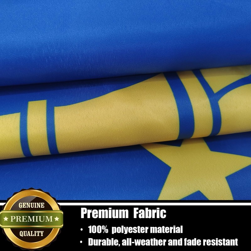 Nuibers Indiana Flag 3x5 FT Sturdy for Outside, Heavy Duty