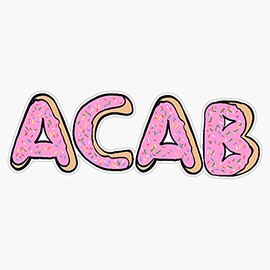 Magnet ACAB Doughnut Magnet Bumper Sticker Car Magnet Flexible Reuseable Magnetic Vinyl 5"