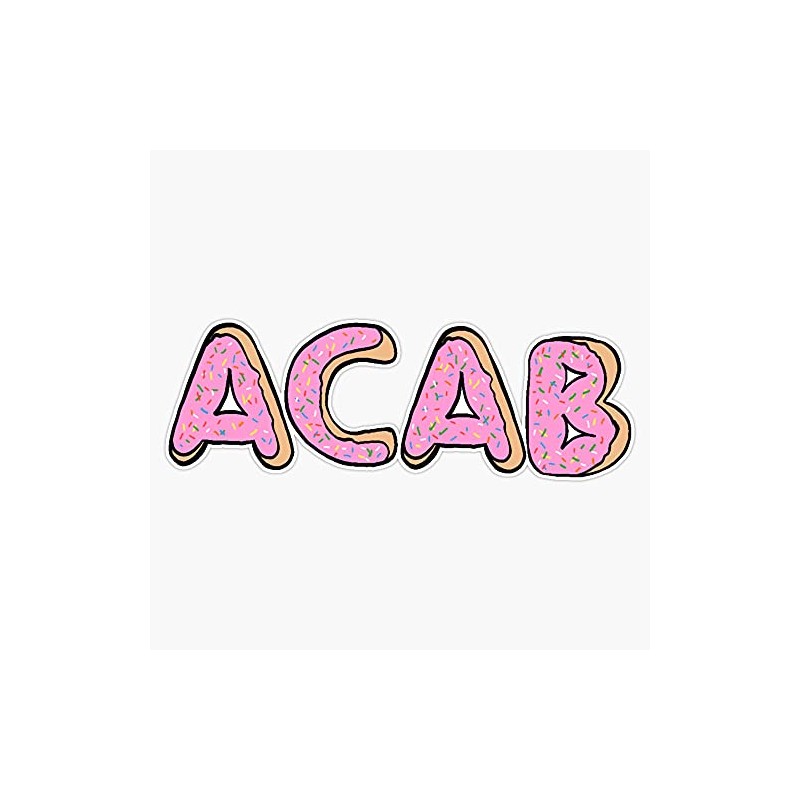 Magnet ACAB Doughnut Magnet Bumper Sticker Car Magnet Flexible Reuseable