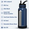 OLDLEY 32 oz Insulated Water Bottle With Straw, Stainless Steel