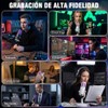 Micrófono PC Condensador USB, Microfono para Gamer, RGB, Reducción ENC