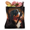 Bernese Mountain Dog at Sunset in the Woods Black Graphic