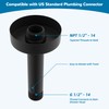 Hibbent All Metal Ceiling Mounted Shower Arm, 6 Inch Shower