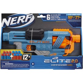 Nerf Hasbro Lanzador Nerf Elite 2.0 Commander Rd 6 Con 12 Dardos 6 Tiros