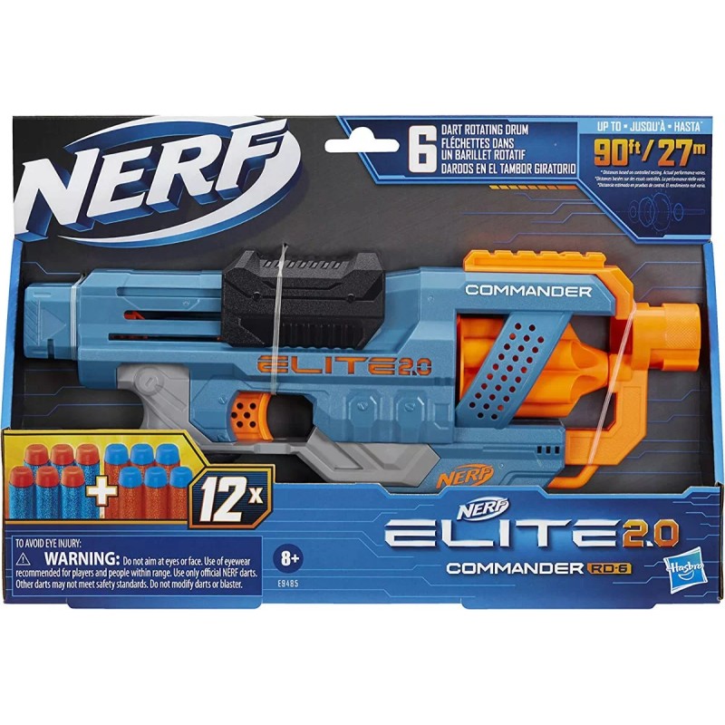 Nerf Hasbro Lanzador Nerf Elite 2.0 Commander Rd 6 Con