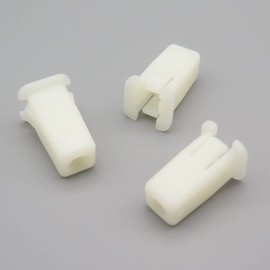 VVO Fasteners- White Plastic Engine Bay Cover, Panel and Shield Screw Grommets for Ford Mondeo, (Pack of 10)