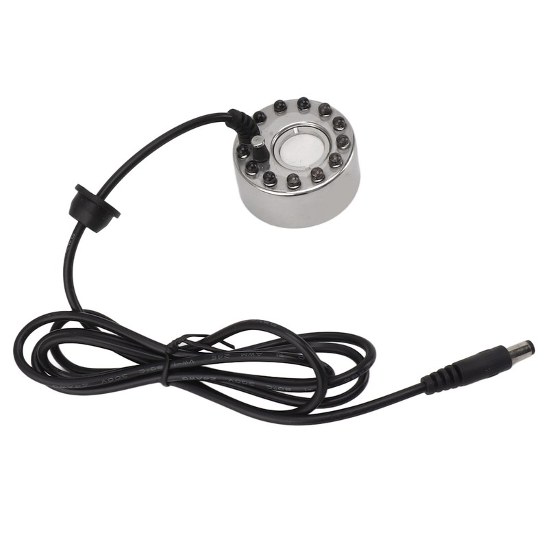 Color 12 LED Mist Maker Fogger Water Fountain Pond Fog