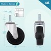 AXL 5/16 Threaded Stem Casters, 2 Inch Caster Wheels, Stem
