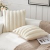 MIULEE Pack of 2 Beige Throw Pillow Covers 20x20 Inch