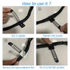 Adjustable Adhesive Cable Ties for Home and Office Organization