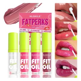 Set De Cuidado Labial Hidratante Glossy Liquid Lip Oil Gloss