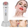 Portable Photon Red Blue Light Facial Hot Compress Massage Anti