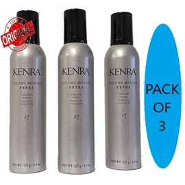 Kenra 3X KENRA #17 VOLUME MOUSSE EXTRA FIRM HOLD 8 FL OZ- PACK OF 3