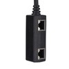Ethernet Splitter Practical Stable Reliable Durable Black CAT8 Network Cable