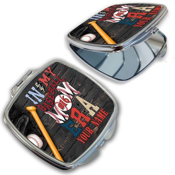 Bleu Reign Compact Personalized Pocket Mirror – Custom Name in