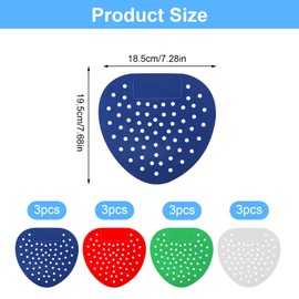 12 Pcs Urinal Screen Scented Urinal Screen Deodorizer Mats Anti-Splash Urinal Pads Urinal Mats Urinal Screen Splash Mats Urinal Sieves Urinal Splash Guards for Public Business Facilities Bathrooms