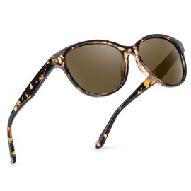 LVIOE Polarized Cat Eye Sunglasses for Women Trendy Classic Retro Shades with UV400 Protection for Driving Fishing LS8091