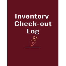 inventory check-out Log: inventory check out and check in time, horizontal landscape page, 20 entries per page