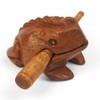 Mini Wooden Croaking Frog Güiro - Fair Trade Percussion Instrument