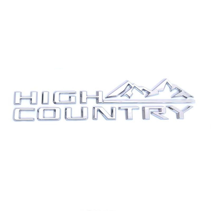 2pack OEM High Country Emblems 3D Letters Side Badge Compatible