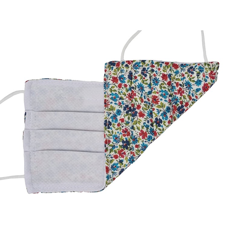 Liberty print face mask handmade in London (Hannah Rose)