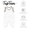 TupTam Baby Girls' Romper with Foot, Pack of 3, Hedgehog