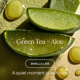 RAW SUGAR, Body Wash Green Tea Aloe Soother, Gel de Baño, Suave e Hidratante, Nutre y Revitaliza, Equilibra pH, 20 OZ