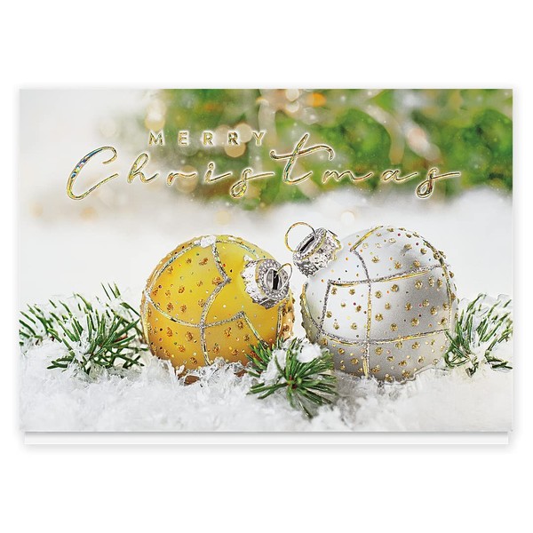 The Gallery Collection, 25 Personalized Christmas Cards with Foil-Lined Envelopes