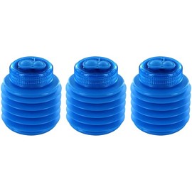 KUM AZ347.00.16-B Softie 442 M2 Pencil Sharpener with Container, 3 Sharpeners, Blue, Flexible and Shatterproof, Double Container Sharpener