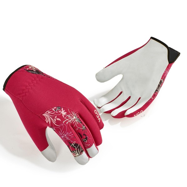 Vgo... 1 Pair Women's Gardening Gloves - Premium Goatskin Leather