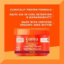 Shea Butter Coconut Curling Cream by Cantu for Unisex - 12 oz Cream