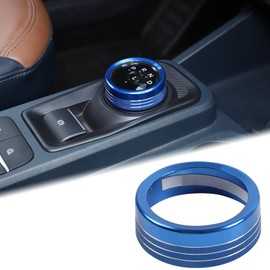 Aunginsy 1PCS Gear Shift Switch Button Ring Trim Cover Compatible with Ford Maverick 2022 2023 2024, Aluminum Car Center Console Gear Shifter Switch Knob Head Button Protector Decoration Accessories