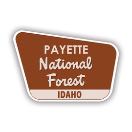 Payette National Forest Idaho id Sticker for Water Bottle Phone Tumbler Hard hat - One