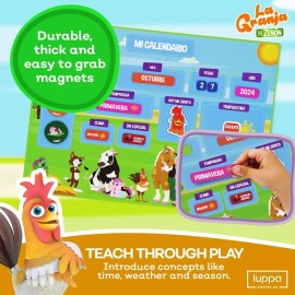 Luppa La Granja De Zenon Mi Primer Calendario /My First Calender Spanish Kids Ages 3+
