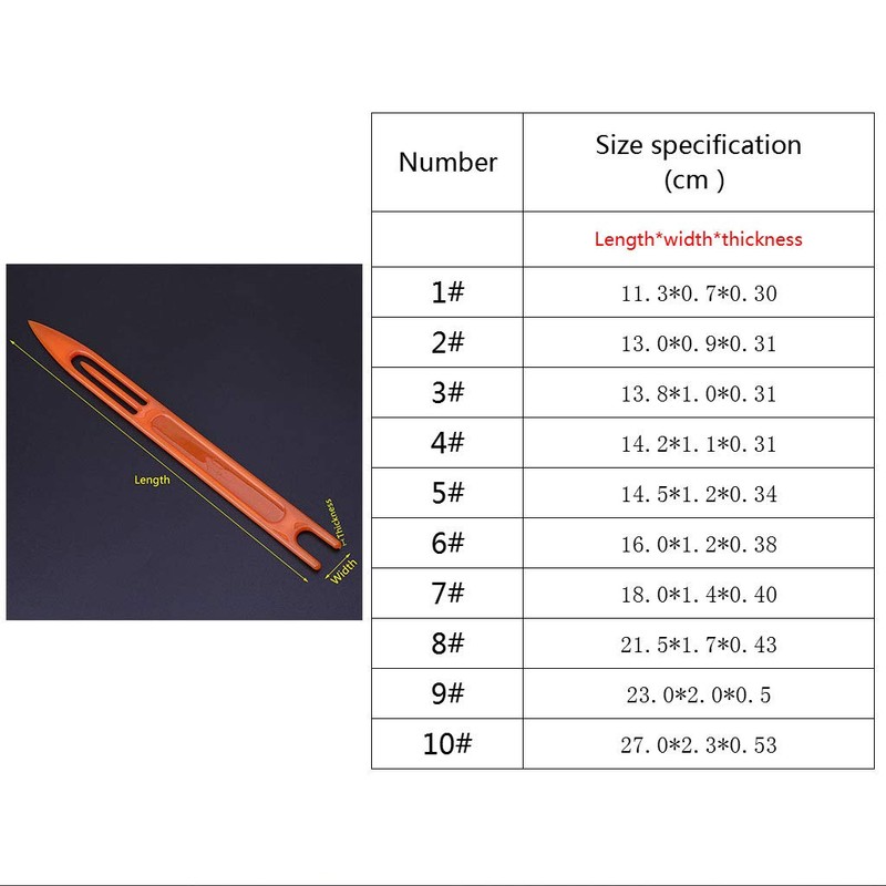 CADANIA 10 Pieces Fishing Netting Needle Repair Net Line Plastic