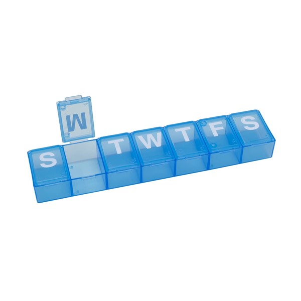 EZY DOSE EZY DOSE Weekly (7-Day) Pill Case, Medicine Planner,