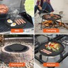 Onlyfire 18" Campfire Grill Griddle, Double Sided Reversible Portable Campfire