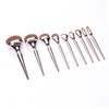 TOVINANNA 9pcs Electroplating Makeup Brush Nylon Bristles for Blush and