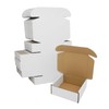 5x5x2 Small Shipping Box 50 Pack, White Cardboard Gift Boxes