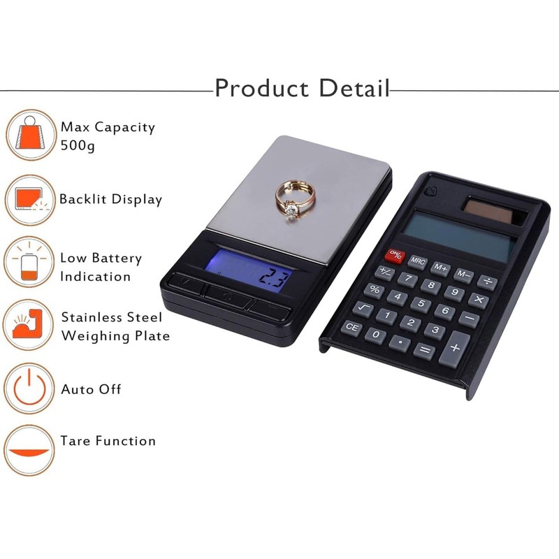 On Balance CL-300 Digital Scale, 300g x 0.01g Precision, Calculator