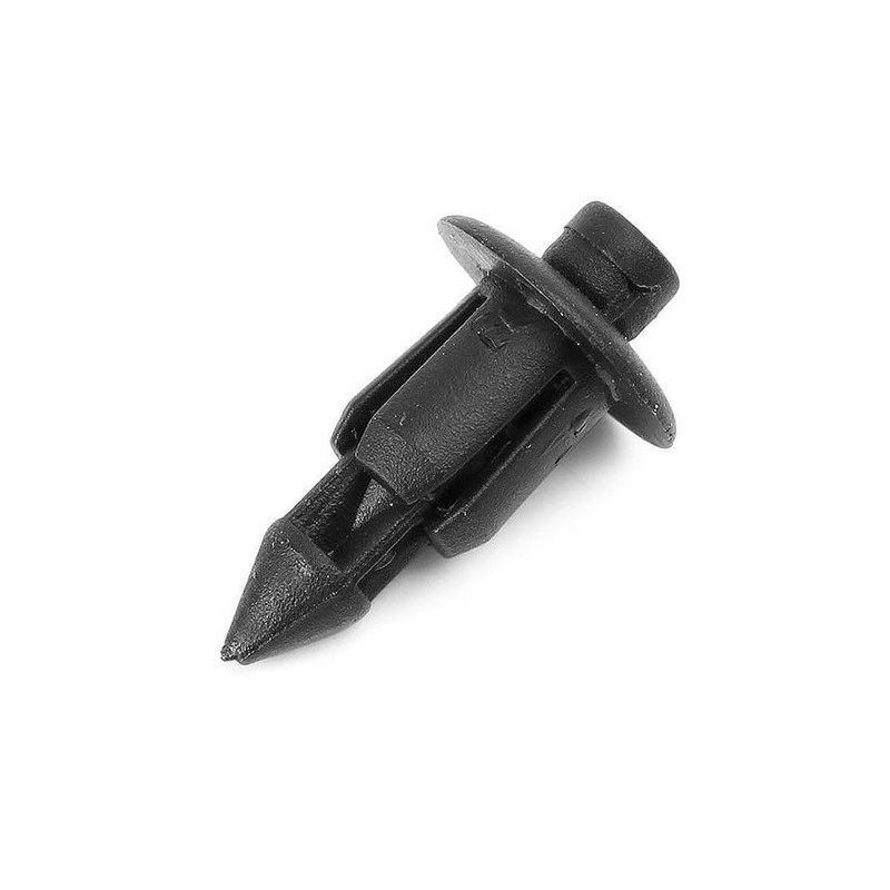 HEJINYUN Push Rivet Clips Rivets Plastic Black (6mm 50pcs) Fastener