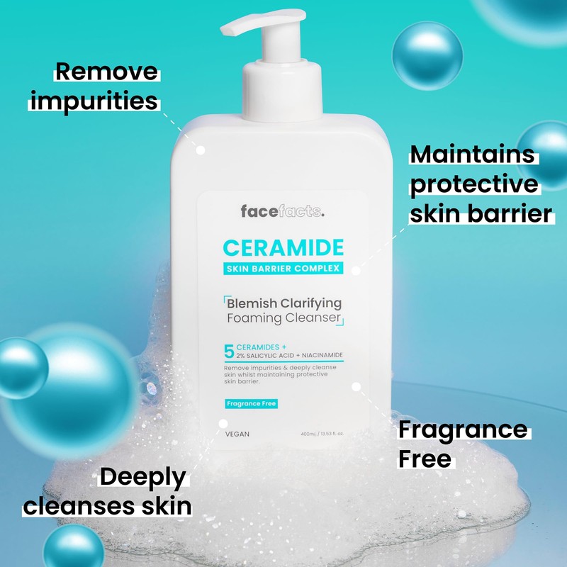 Face Facts Ceramide Blemish Clarifying Foaming Cleanser | Cleanses +