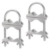 Double Antenna Mast Clamp V Jaw Bracket with U Bolts