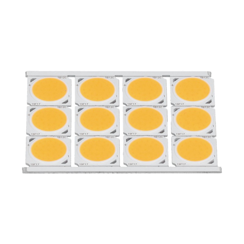 12Pcs COB Light Source High Power Round LED Chip 12W