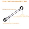 Utoolmart Ratcheting Wrench, 10mm x 12mm Metric Double Box End