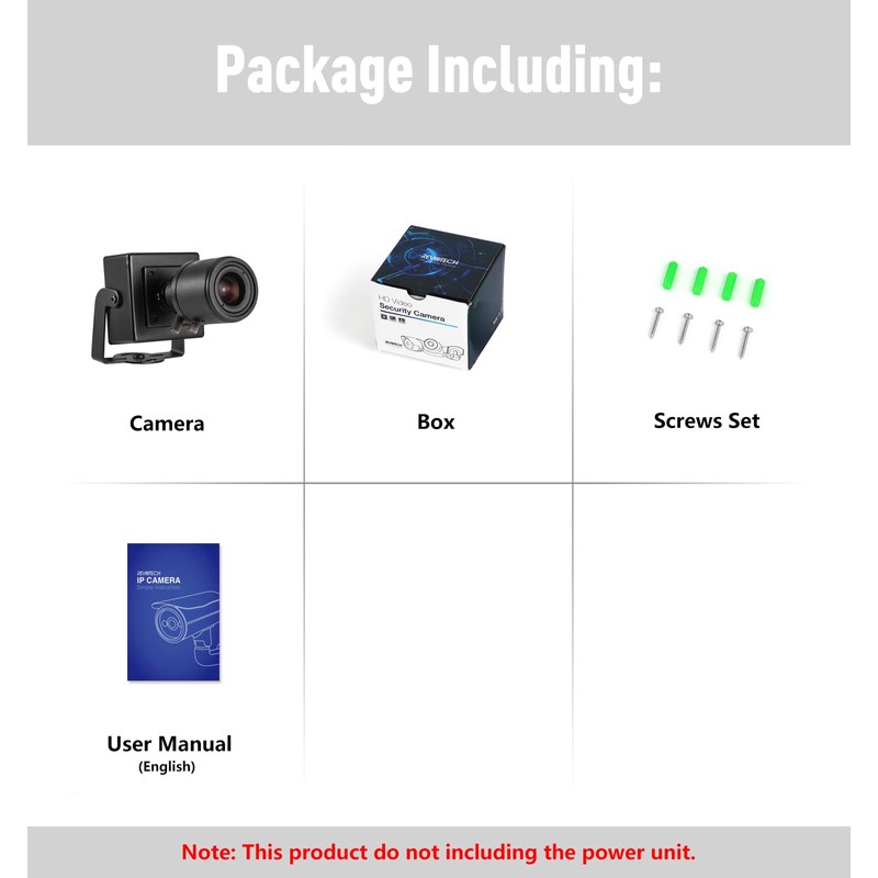 Revotech 3MP Zoom Mini Security IP Camera, HD 3MP Small