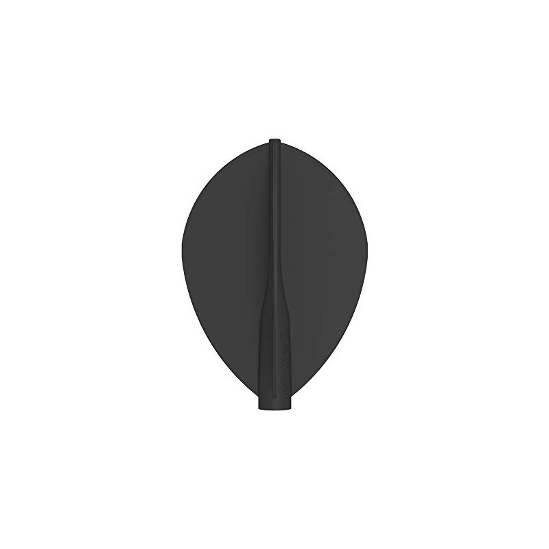 8 Flight Black Teardrop Shape Pro Dart Flights for Darts