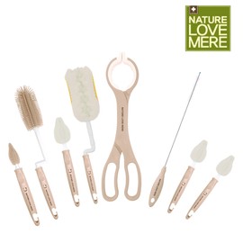 Nature Love Mere Filter Foam Baby Bottle Brush + Bottle Holder + Straw Brush + Top Brush 2P Set 01. Filter Foam Baby Bottle Brush + Baby Bottle Holder + Straw Brush + Top Brush 2P Set 01. Nature Green 01. Nudie Brown (Exclusive Color) / 네이쳐러브메레 필터폼 젖병솔+젖병집게+빨대솔+꼭지솔브러쉬2P 세트 01.필터폼 젖병솔+젖병집게+빨대솔+꼭지솔2p  01. 네이쳐 그린  01. 누디 브라운 (단독색상)